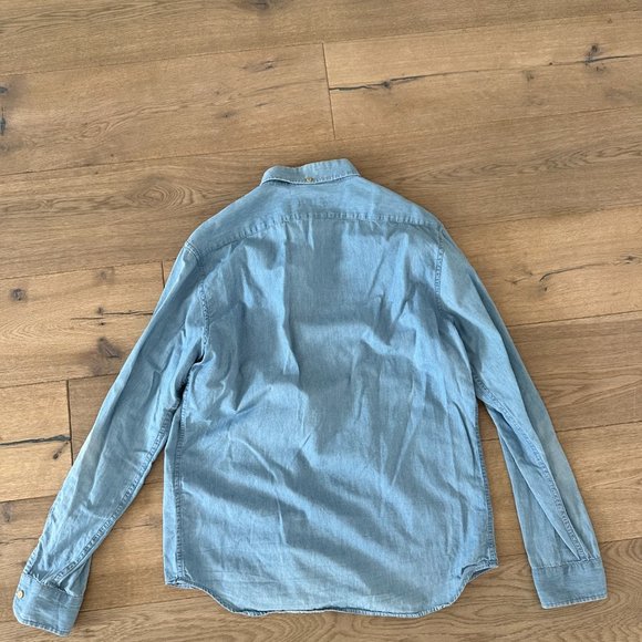 Taylor Stitch Light Blue Casual Button Down Shirt - Picture 2 of 2